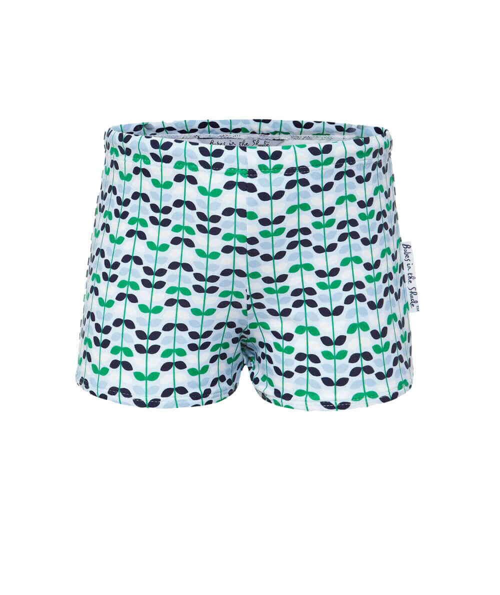Green Leaf Trunk | Girls Swim Bottoms | Swimwear Sale