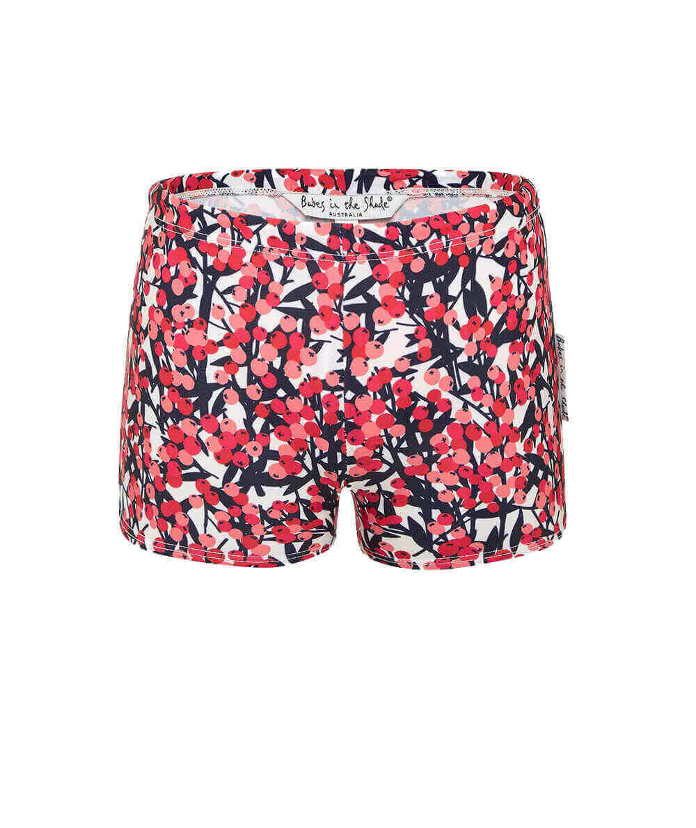 Very Berry Trunk | Girls Swim Bottoms | Swimwear Bargains