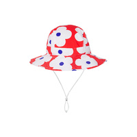 Red Flower Swim Hat 