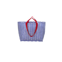 Beach Bag Blue Leaf 
