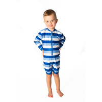 Sea Stripe UV Suit and Hat Bundle 