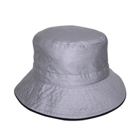 Mens Jester Grey Bucket Hat (Cancer Council) 