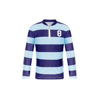 Long Sleeve Boys Rashie RUGGER BLUE (1,2,3,5,14) 