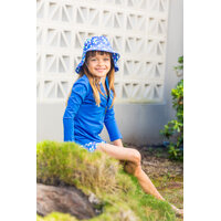 Girls Sky Blue Long Sleeve Rashie 