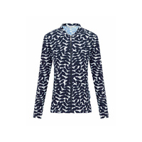 Ladies Long Sleeve Blue Acacia Rashie  