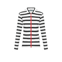 Ladies Long Sleeve Black Stripe Rashie SIZE 6 