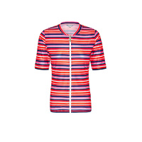 Ladies Candy Stripe Rashie SS  SIZE 6 ONLY 