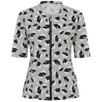 Ladies Short Sleeve Leopard Rashie 