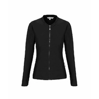 Ladies Long Sleeve Plain Black Rashie  