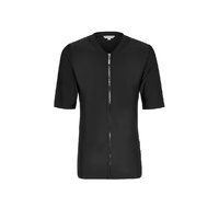 Ladies Short Sleeve Plain Black Rashie 