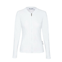 Ladies Long Sleeve Plain White Rashie 
