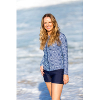 Ladies Long Sleeve Snake Skin Rashie 6,8,10,12 