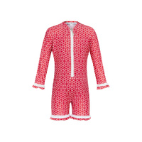 Pinwheel Red Girls UV Suit (00,0,1) 
